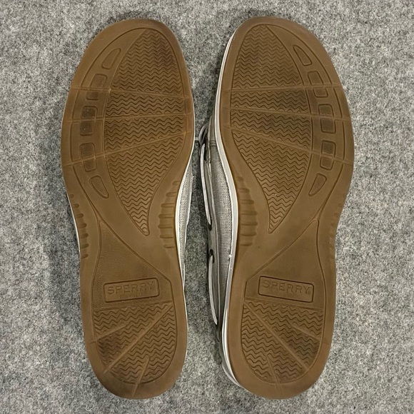 Sperry Angelfish Boat Shoes Preppy Casual Cute Everyday Gray & Silver Womens 9 - Picture 9 of 10